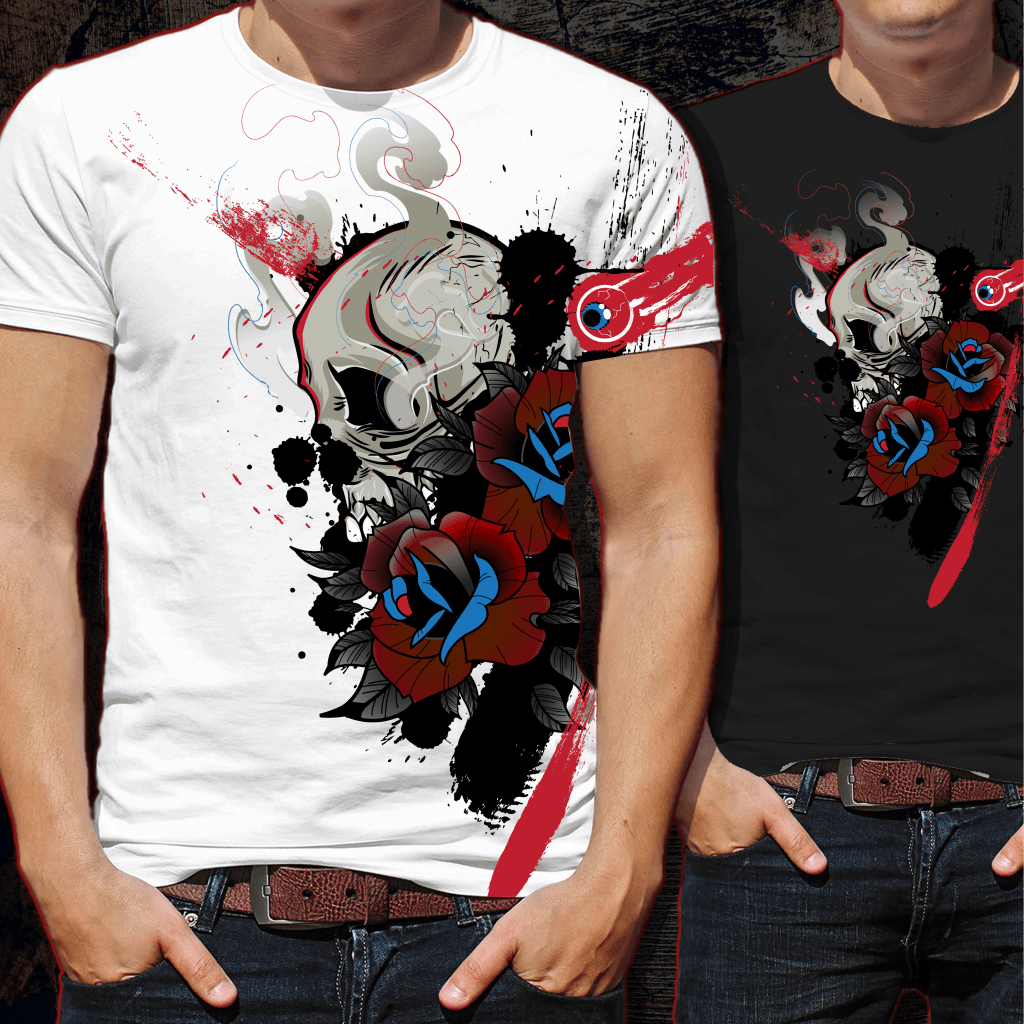 Skull and Roses W Standard